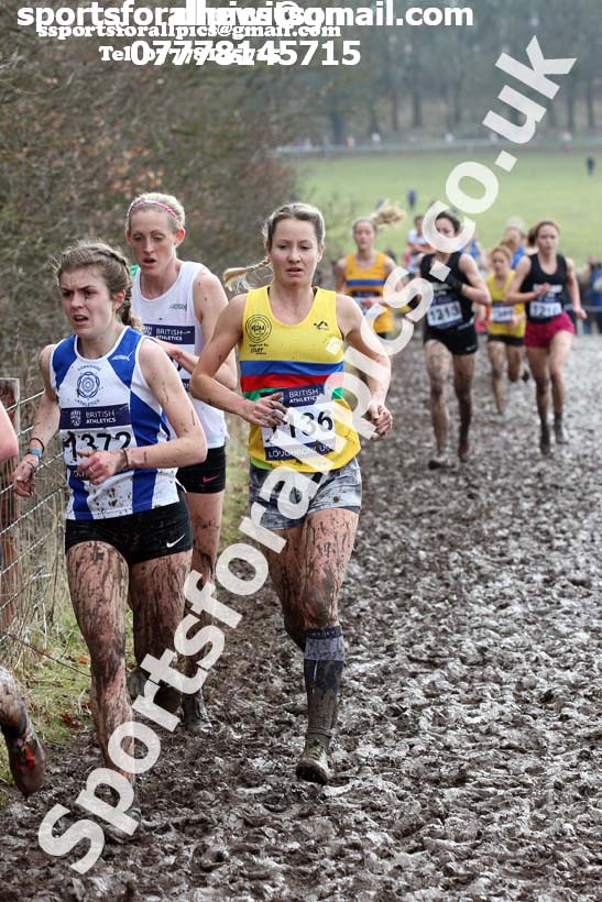 Senior womens 2018 British Inter Counties Cross Country Champs., Prestwold Hall, Loughborough. Photo: David T. Hewitson/Sports for All Pics